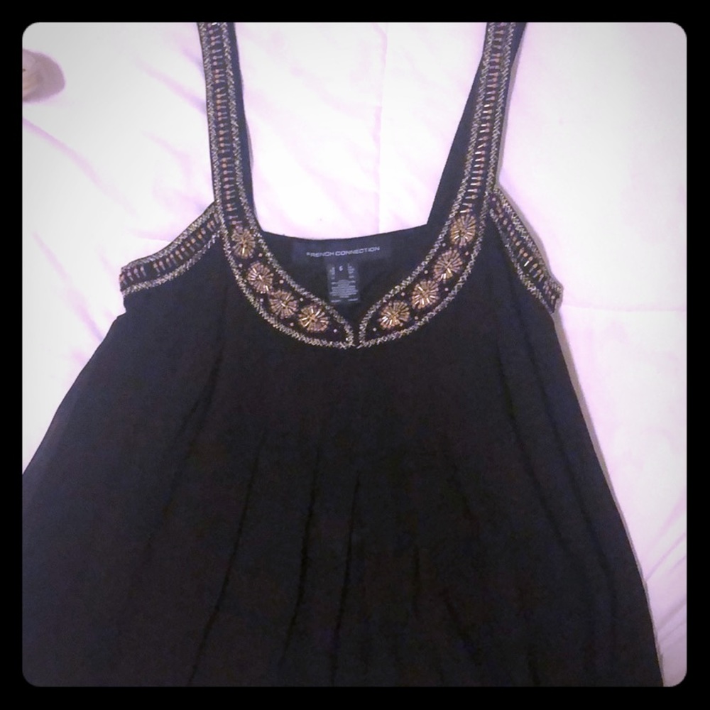 French Connection beaded tank